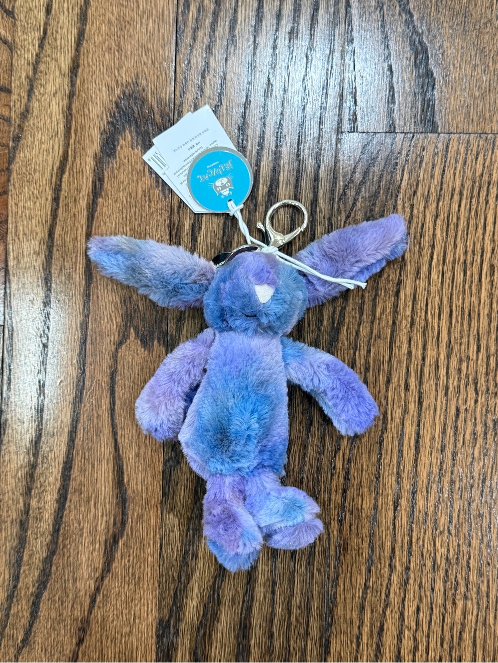 Jellycat Zodihop Luxe Bunny Bag Charm keychain NWT